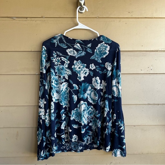 Lucky Brand Floral Boho Long Sleeve Top - Size M - Casual Modest - Picture 4 of 4